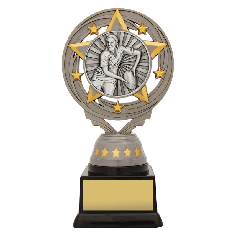 Silver Female Rugby Torch
