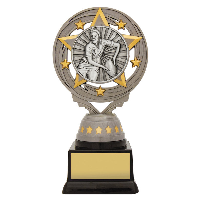 Silver Female Rugby Torch