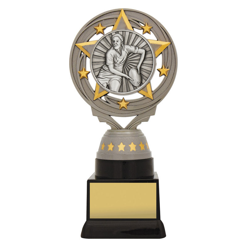 Silver Female Rugby Torch