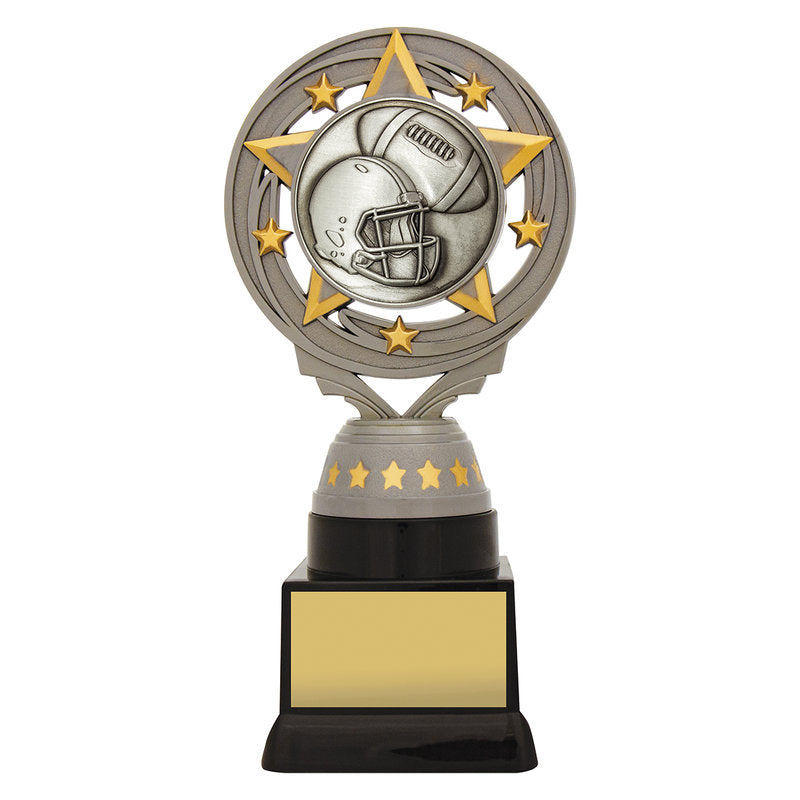 Silver American Football Torch