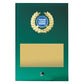 Green Glass Plaque