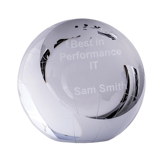 Crystal Globe Paperweight