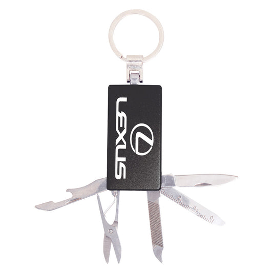 Engravable Keychain with Tools