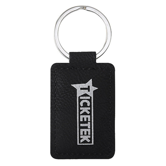Leatherette Keychain - Black