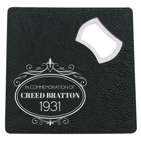Black Coaster & Opener