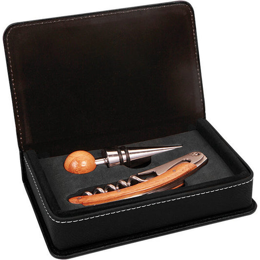 Laserable 2 Piece Wine Tool Set