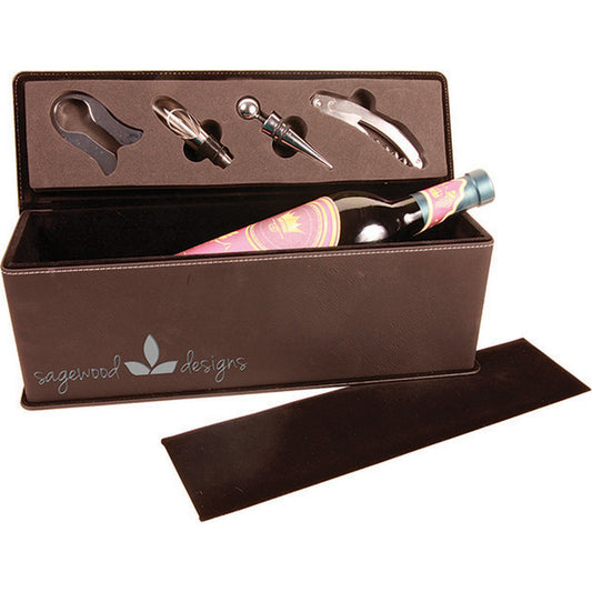 Laserable Wine Box with Tools