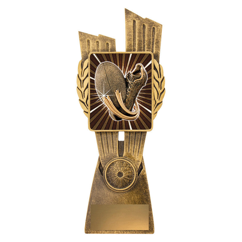 Antique Gold Lynx - Rugby Theme