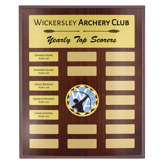 Showcase Gold Plaque