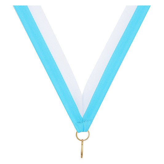 Light Blue / White Ribbon