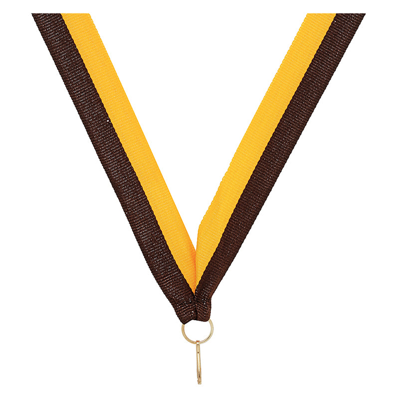 Brown / Gold Ribbon