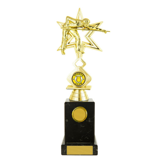 Billiards Figure on Column