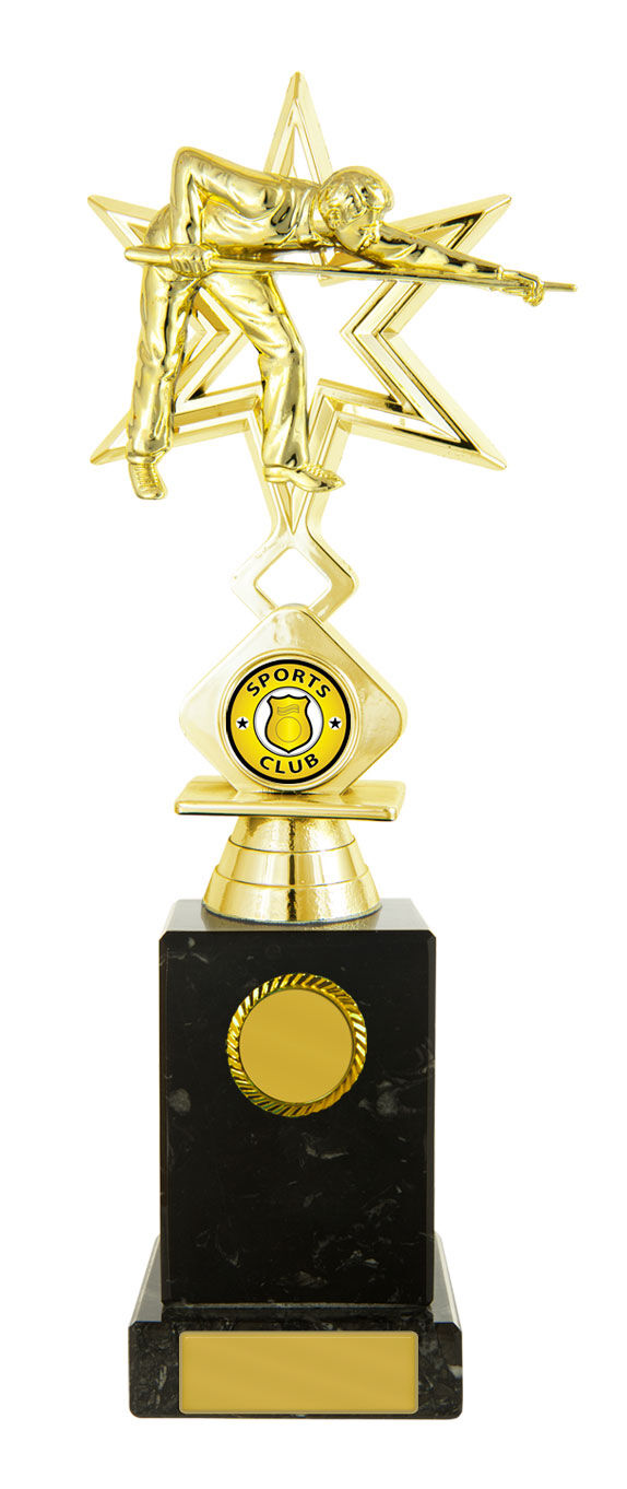 Billiards Figure on Column