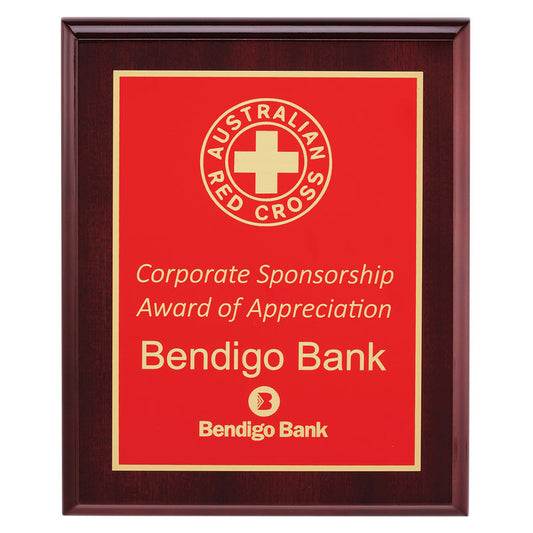 Designer Red Plaque