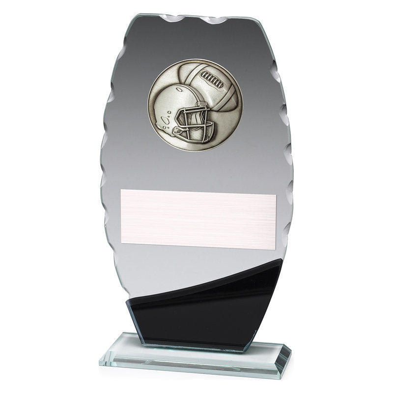 Clipped Oval Glass - American Football