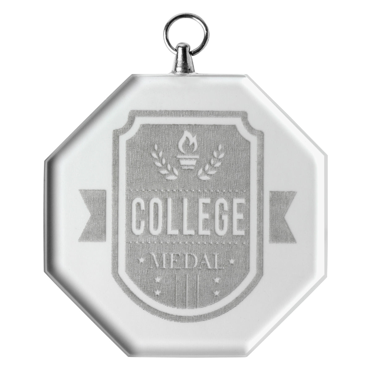 Glass Medal - Octagon
