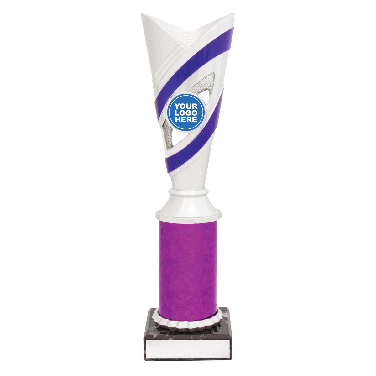 Curve Cups - Silver / Purple