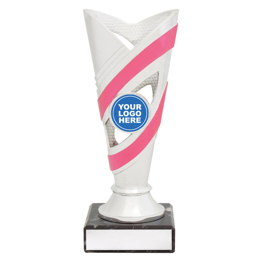 Curve Cups - Silver / Pink