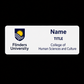 Flinders Uni Name Badge