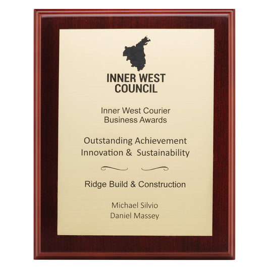 Engraved Plaques - European Gold