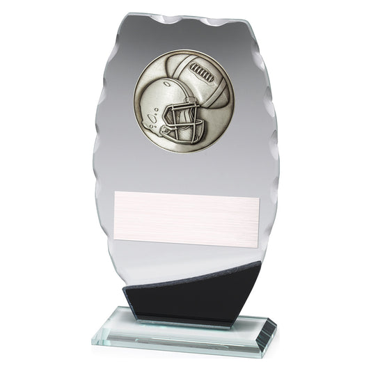 Clipped Oval Glass - American Football