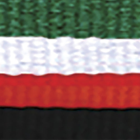 Green / White / Red / Black Ribbon