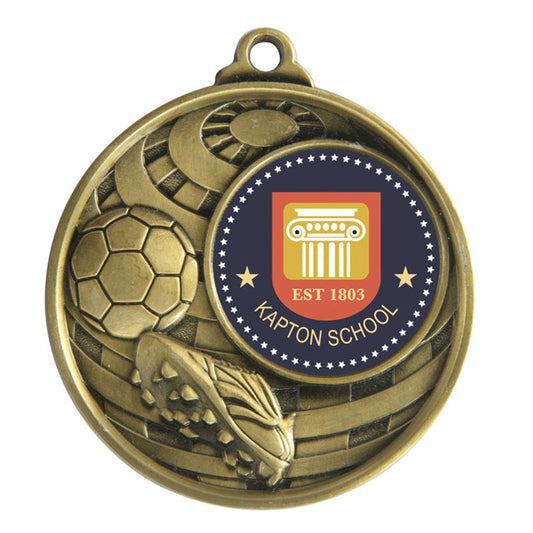 Global Medal -Football + 25mm insert