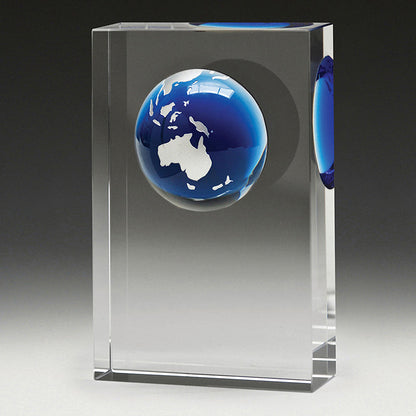 Plaque Blue Globe