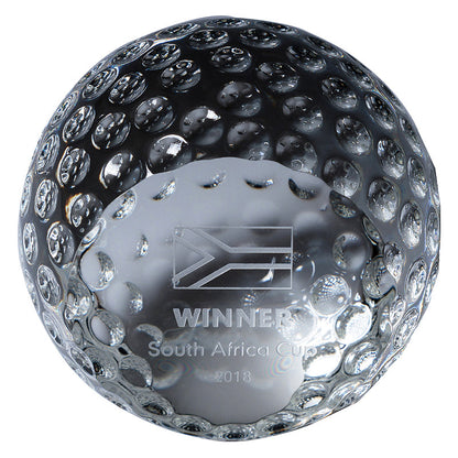 Golf Crystal Paperweight