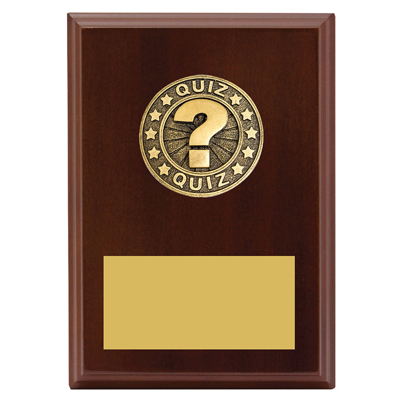 Quiz Award Plaque